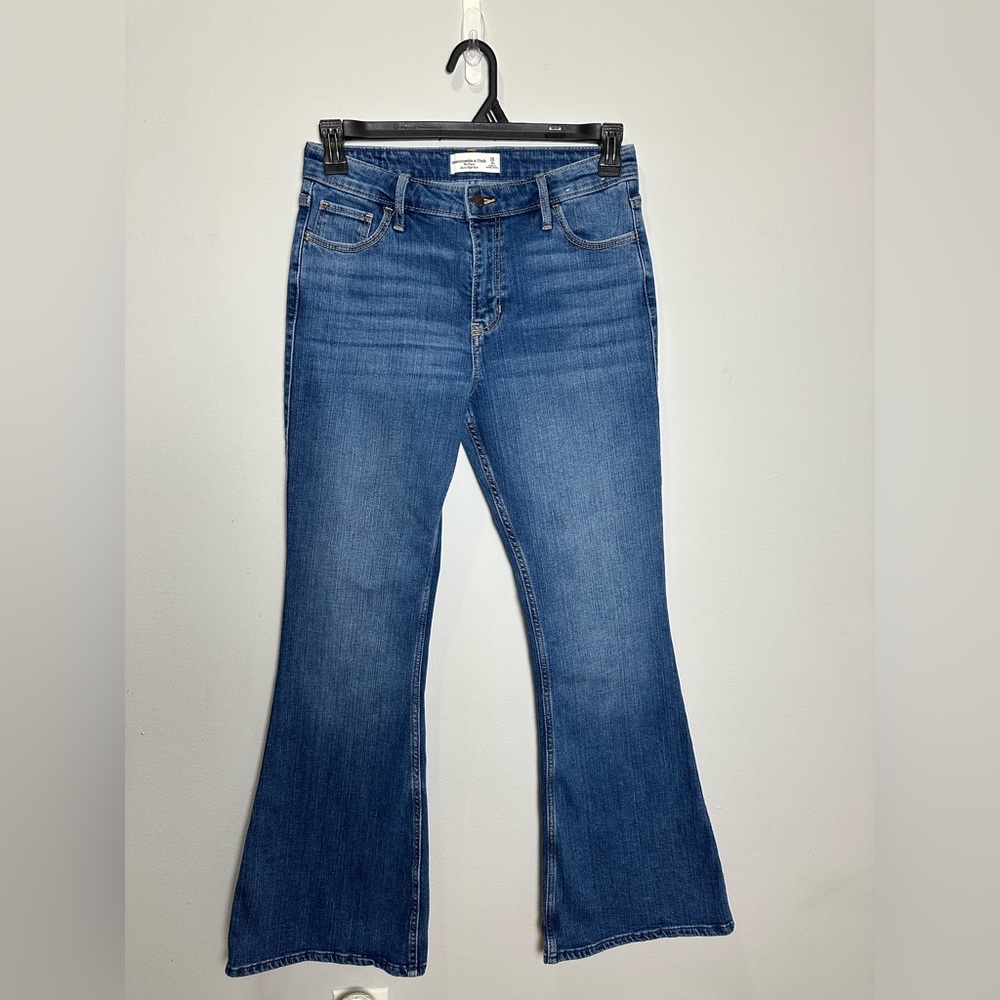Abercrombie & Fitch Classic Blue Wide Leg Jeans